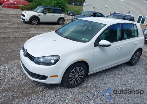 2012 Volkswagen Golf 2.5L 4-Door z USA, uszkodzony, nr VIN WVWDB7AJ9CW276285